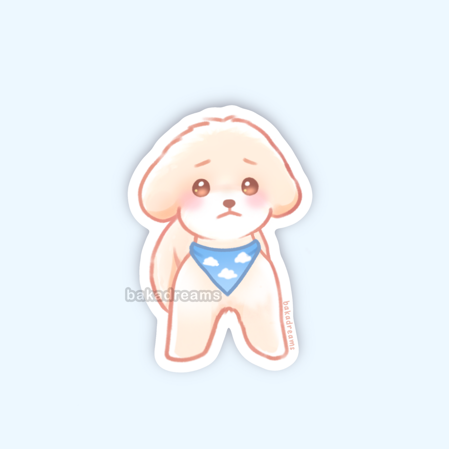 Cute Dog - "Give me your credit card" Vinyl Sticker