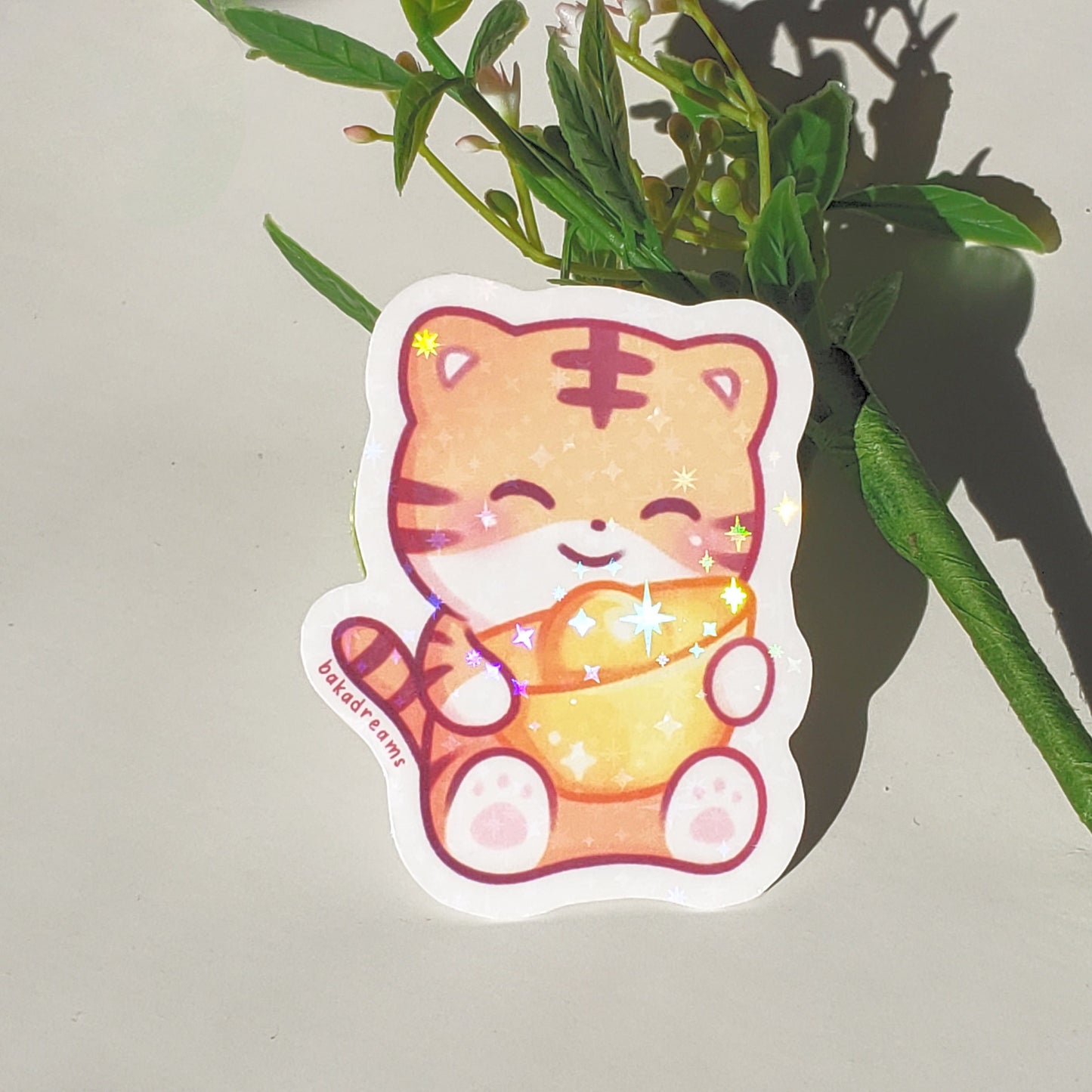Fortune Tiger Mini Sticker Set - 5 Sticker Pack