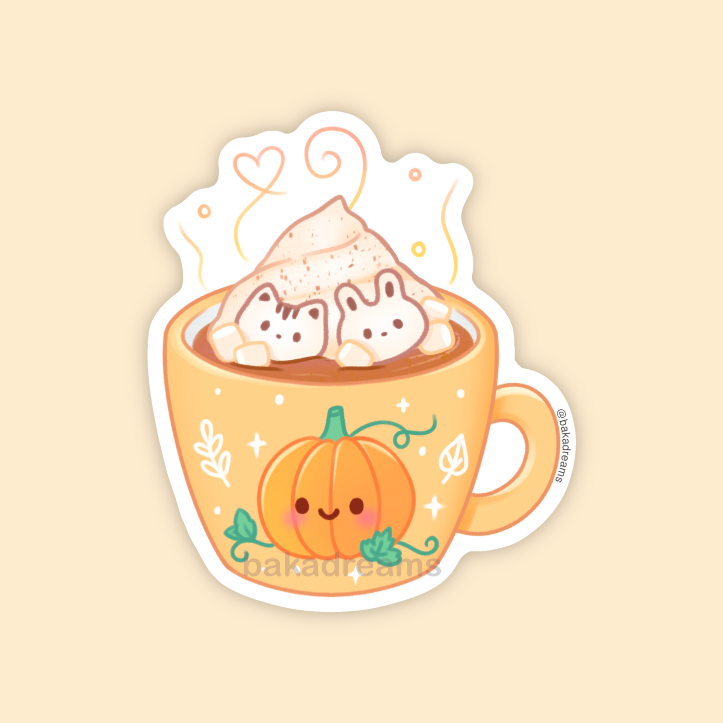 Pumpkin Spice Latte Vinyl Sticker