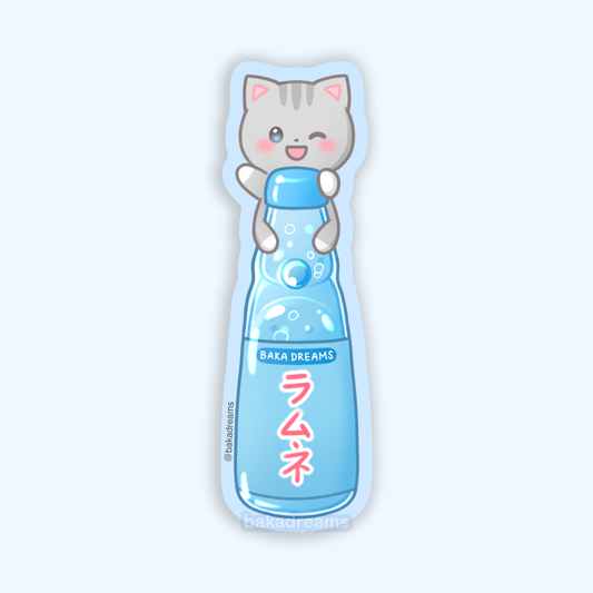 ramune cat sticker