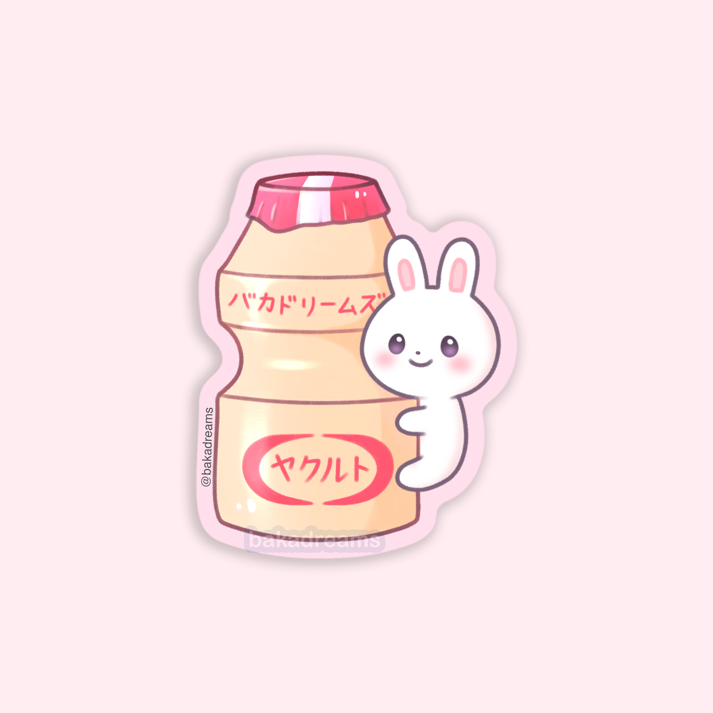 Yakult Bunny Vinyl Sticker
