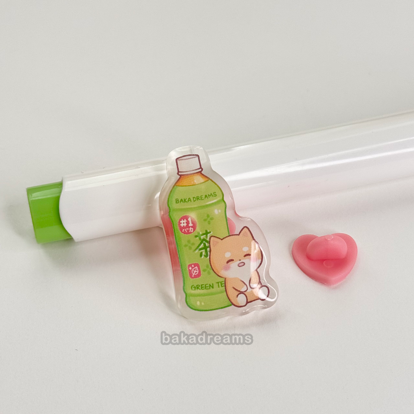 Ito En Green Tea Shiba Acrylic Pin