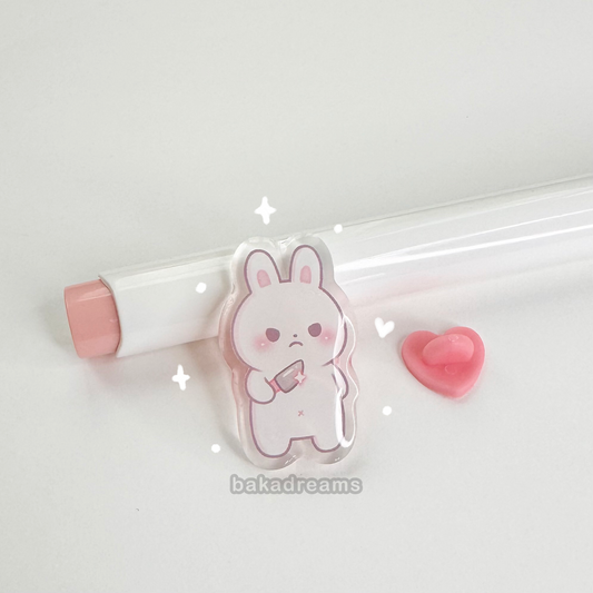 Stabby Bunny Acrylic Pin