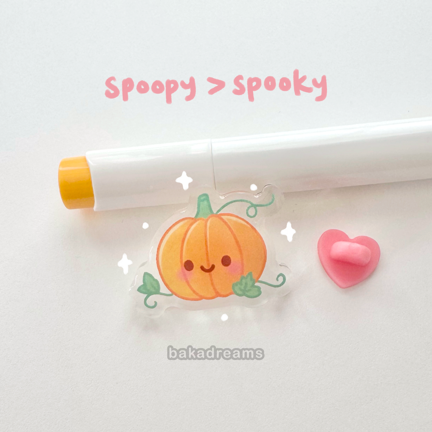 Cute Pumpkin Acrylic Pin