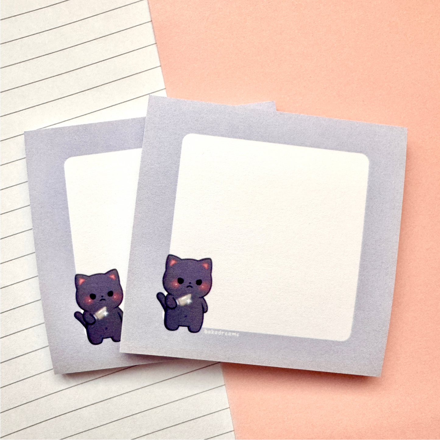 FREE with purchase $15+! [B-Grade] Post-it® Sticky Notes - Stabby Black Cat