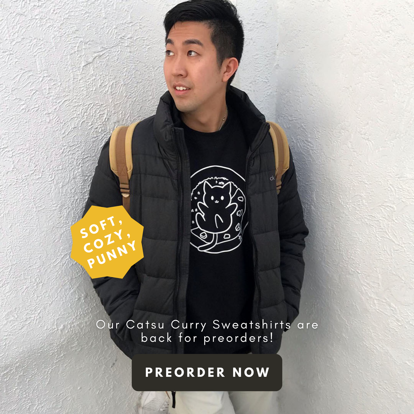 PREORDER: Catsu Curry Sweatshirt - Black