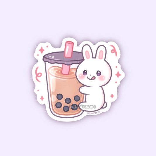 Boba Bunny Vinyl Sticker