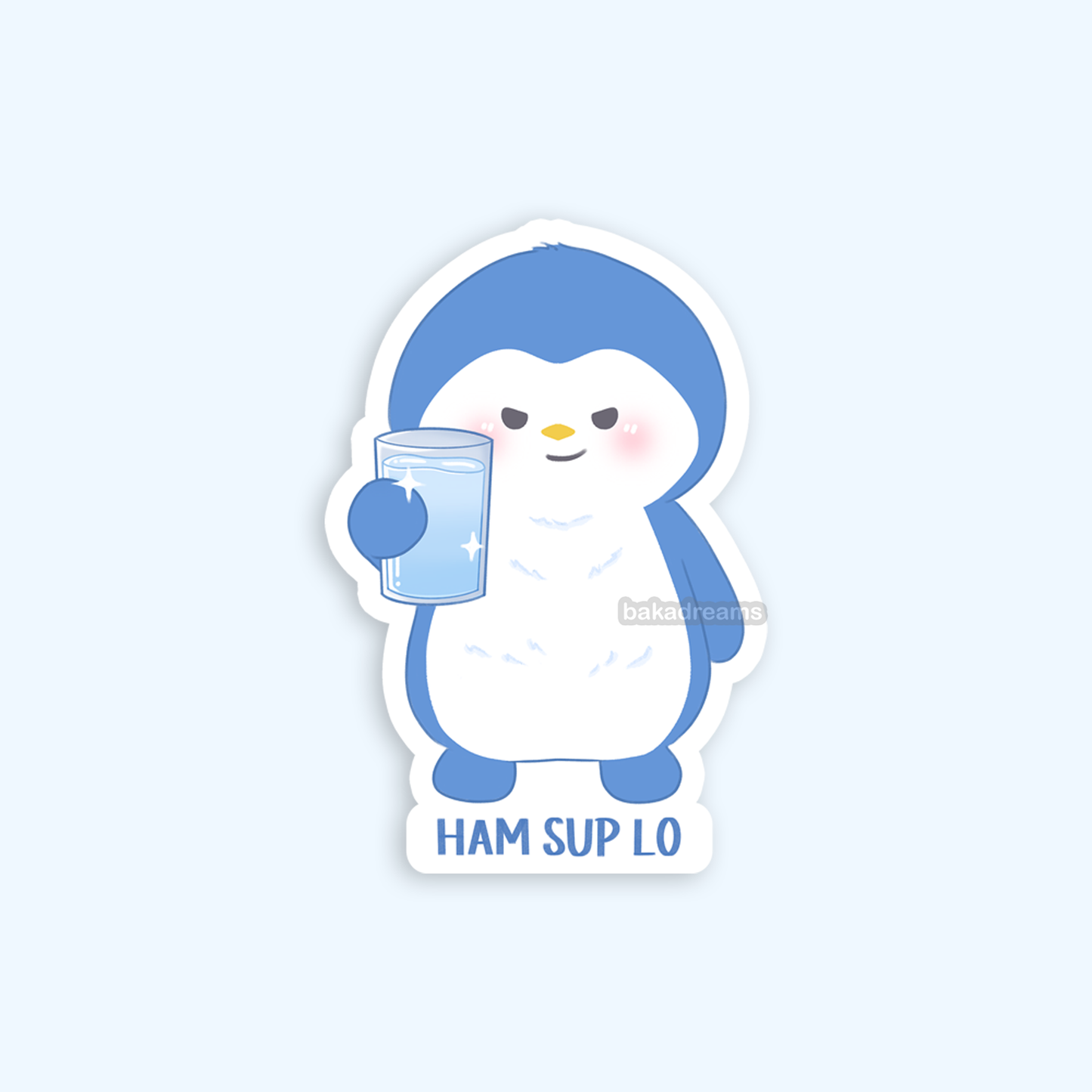 Ham Sup Lo Penguin Vinyl Sticker