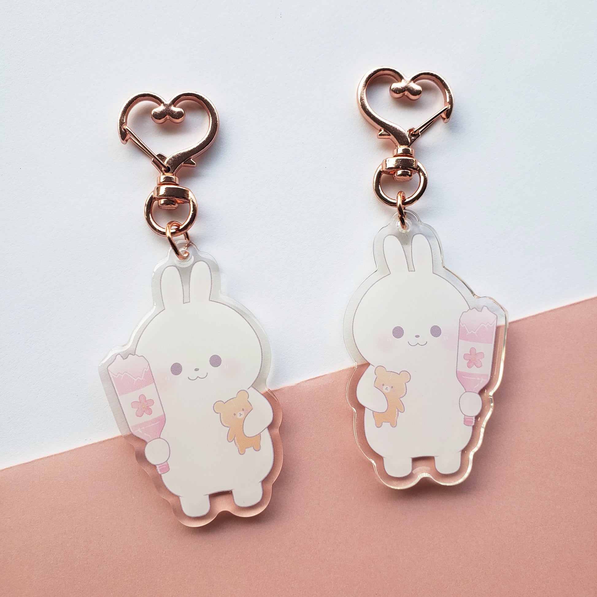 cute but deadly bunny keychain