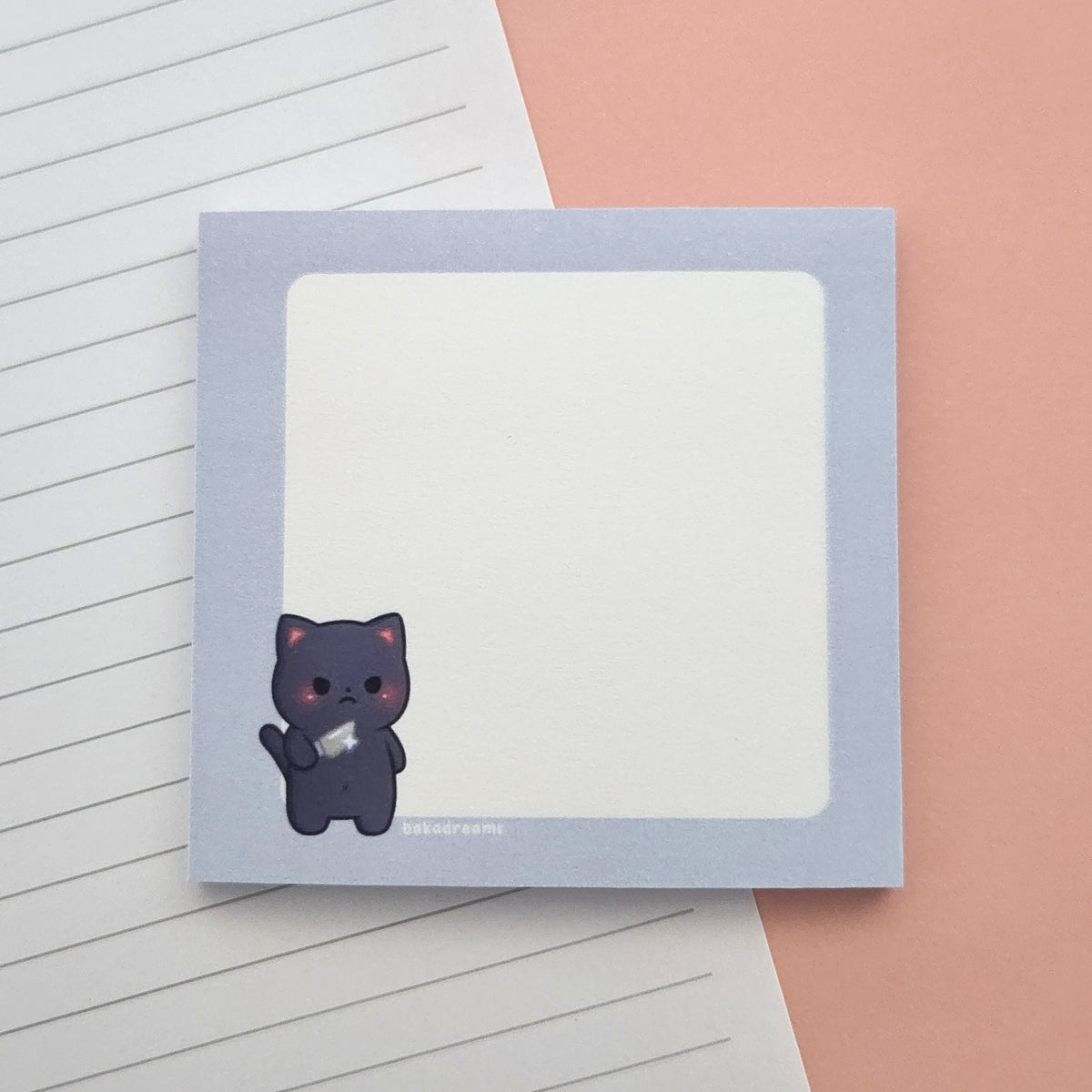 Post-it® Sticky Notes - Stabby Black Cat – Baka Dreams
