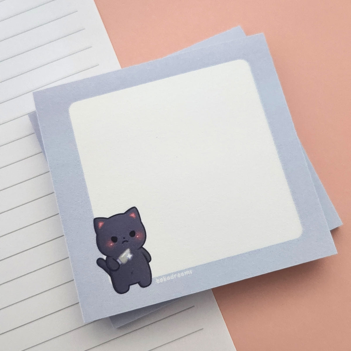 Post-it® Sticky Notes - Stabby Black Cat – Baka Dreams