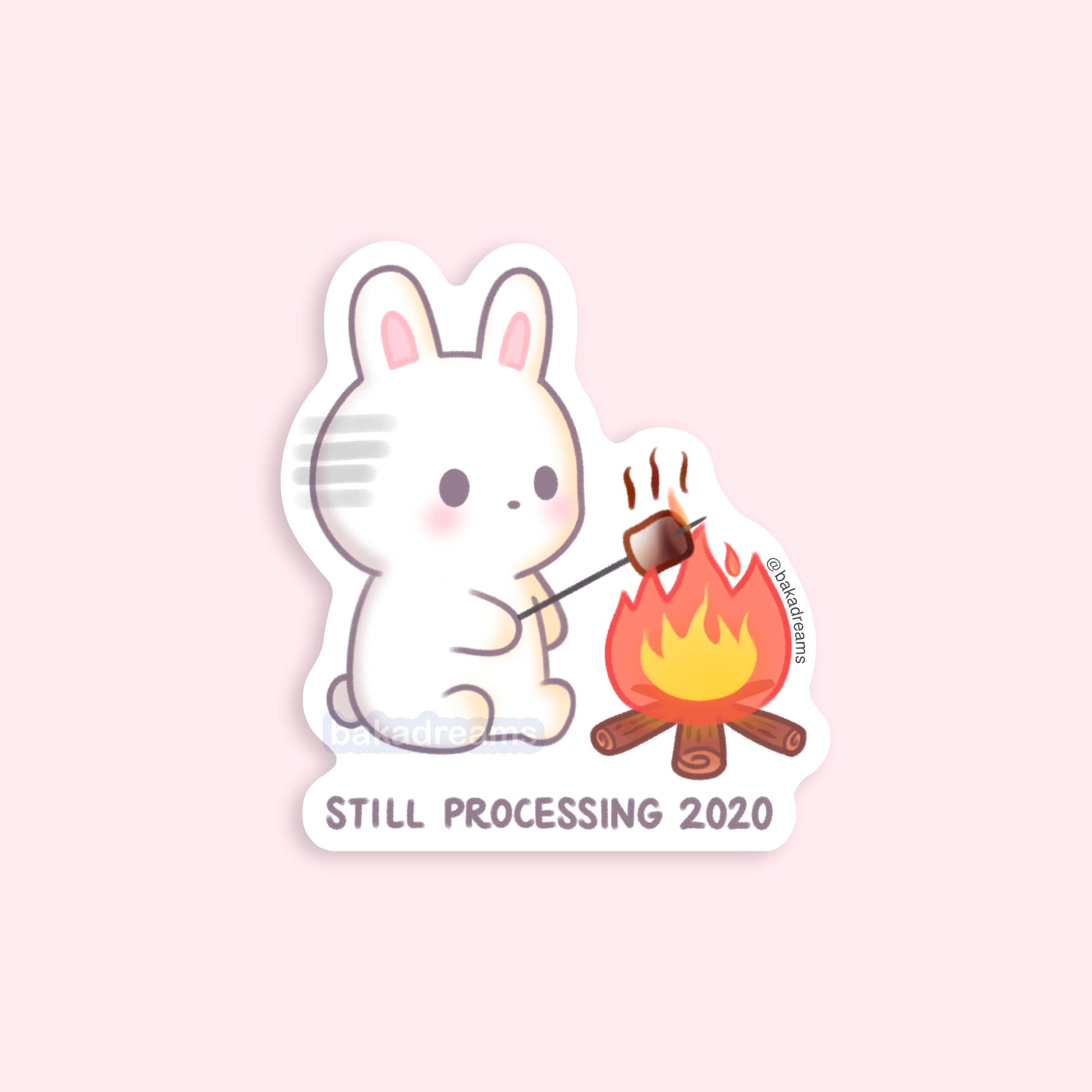 still processing 2020 bunny sticker